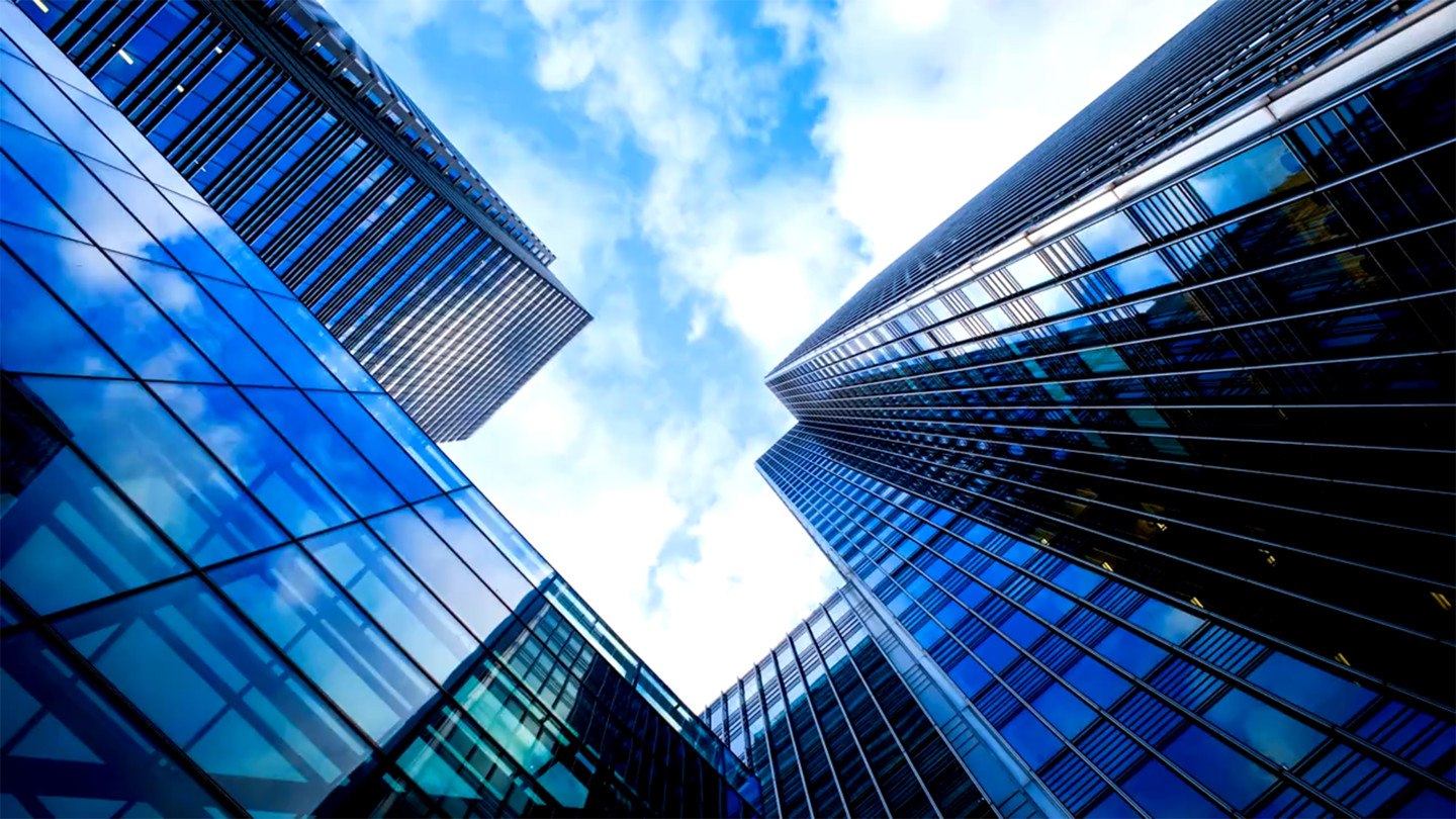 Image of skyscrapers from ground view